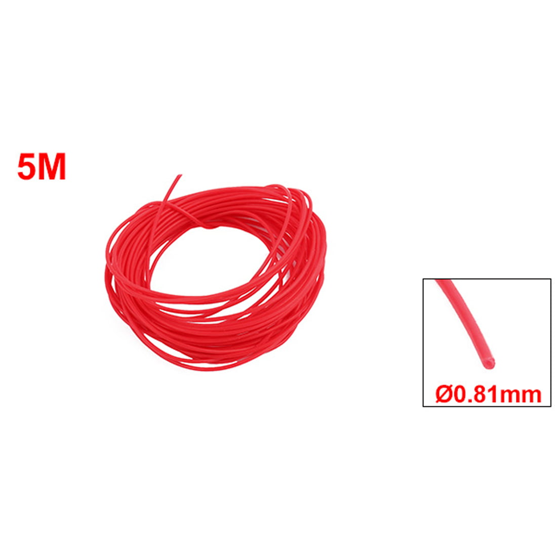 uxcell 0.81mmx1.11mm PTFE Resistant High Temperature Transparent Tubing 5Meters 16.4Ft