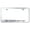 Chrome, variant on Chevy Corvette C5 Laser Etched Logo Stainless Steel License Plate Frame (Gold)