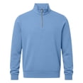 thumbnail image 4 of Migroa Essential Men's Quarter-Zip Sweatshirt -Solid Color Stand-Up Collar Design, Multiple Color Options, Premium Casual Wear Under $20, Blue 3Xl, 4 of 4