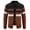 Brown, variant on tklpehg Mens Coats and Jackets Long Sleeve Warm Coats Color Block Zipper Stand-Up Collar Fleece Knitted Sweater Jacket Fashion Fall Winter Clothes Casual Outerwear (Brown,XXXL)