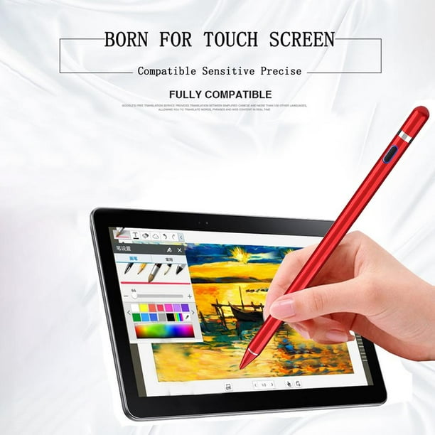 YP0001 Active Stylus Pen para iOS Android Phone Tablet Pantallas táctiles (Rojo) Likrtyny Componentes de la computadora