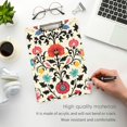 thumbnail image 3 of FORMRS Acrylic Clipboard with Low Profile Clip Standard A4 Letter Size, 12.5" x 9", Beige Red Floral, 3 of 8