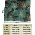 thumbnail image 3 of Leaves Gold Texture Fleece Blanket Comfort Warmth Soft Cozy Easy Care Bed Throw Blanket for Living Room/Bedroom All Season,Gift,40"x30", 3 of 6