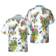 thumbnail image 2 of Camisetas divertidas e informales con estampado de animales, ovejas y caballos para hombre, ropa de moda, blusa hawaiana con solapa, camisetas para vacaciones, surf y playa, 2 of 5