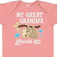 thumbnail image 4 of Inktastic My Great Grandpa Loves Me with Sloth and Hearts Boys or Girls Baby Bodysuit, 4 of 5