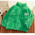 thumbnail image 4 of GERsome Boys Girls Sherpa Fleece Coats Long Sleeve Full Zip Kids Jacket, 4 of 4