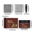 thumbnail image 3 of Multi-Purpose Metal Polish, Removes Dirt, Does not Scratch, and Maintains Shine, 8oz Copper Cleaner with Rag & Silver Rag & Brush, 3 of 8