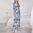 thumbnail image 3 of Haiem Bulldog Friend Pattern Women’s Long-sleeve Sleepwear,Sleepwear Set,2-piece Loungewear Set,Soft PJs Comfy Nightwear with Pockets-Medium, 3 of 7