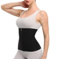 thumbnail image 2 of QRIC 2 Pieces Waist Trimmer Sweat Waist Trainer Belts With Zipper Stomach Wraps for Women Bodybuilding, 2 of 7