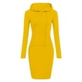 thumbnail image 2 of Patlollav Pntutb Womens Hooded Dress,Ladies Casual Long Sleeve Dress, 2 of 7