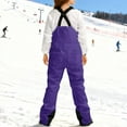 thumbnail image 5 of dgysar Women and Man Snow Pants Waterproof Insulated Snowboarding Ski Snow Winter Sport Pant Windproof Bib Overalls Purple L, 5 of 6