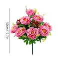 thumbnail image 3 of HOARBOEG 10 Head Large Peony Artificial Flowers Bouquet, Silk Faux Peony Stems for Home Garden Indoor Outdoor Decor, Vase Table Centerpiece Wedding Party Decoration, 3 of 6