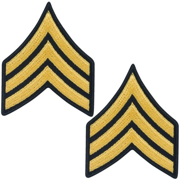 Army Sergeant SGT E5 Cloth Rank for ASU Size Female