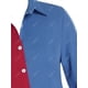 thumbnail image 3 of Más la camiseta de Colorblock rueda para arriba la manga Rosegal Blusas Tallas Grandes, 3 of 5