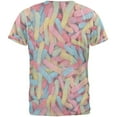 thumbnail image 2 of Halloween Sour Gummy Worms Mens T Shirt Heather White 2XL, 2 of 2