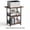 tiger-striped, variant on 3-Tier Printer Stand, Industrial Mobile Printer Table with Storage Shelves, Heavy Duty Rolling Printer Cart on Wheels with Lockable Casters, Anti-Fall Guardrail, Waterproof Board, for Home Office