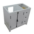 thumbnail image 2 of Plantation 36" Single Solid Wood Vanity with Left Doors in Glacier Ash, 2 of 6