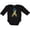 AB-Black, variant on Inktastic Down Syndrome Awareness Blue and Yellow Hearts Ribbon Boys or Girls Long Sleeve Baby Bodysuit