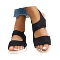 thumbnail image 3 of (2-Pack) Rinsvye Womens Summer Cloth Breathable Toe Open Comfortable Thick Sole Shoes Women Clothing Summer, 3 of 9
