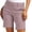 Pink, variant on ClodeEU Women's Slim Fit Twill Shorts with Pockets,Solid Color Casual Summer Shorts Dark Gray,Womens Plus M