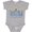 AC-Heather Grey, variant on Peace Light Hanukkah Boys or Girls Baby Bodysuit