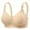 Beige, variant on Women's Thin Underwire Push Up Bra - Seamless, Full Cup, Nylon/Spandex - Sizes 36-46, EU 80-105