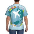 thumbnail image 2 of Naloa Dreaming Travel Men's T-Shirt Sport T-shirt Men's Basic Tee Casual Men's Shirt, Round Neck, Short Sleeves - Small, 2 of 5