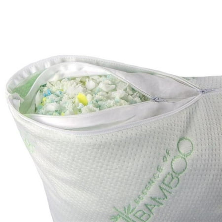 Cozy Home Pil Adjbamboo Kg Adjustable Shredded Memory Foam Pillow