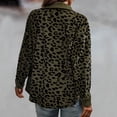 thumbnail image 4 of Viikei Plus Size Womens Cardigans Clearance Winter Coats for Women Leopard Faux- Long Cardigan Jackets, 4 of 5