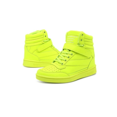 

Kesitin Ladies Shoes Breathable Fashion Sneakers Sports Lightweight Casual Non Slip Sneakers Fluorescent Green US 7
