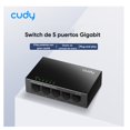 thumbnail image 1 of Switch Gigabit De 5 Puertos 10/100/1000 Mbps Cudy Gs105d, Plug & Play, Transmisión Ethernet Hasta 140 M, Red Cableada Estable Para Pc, Consolas, Smart Tv Y Cámaras Ip, 1 of 9