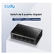 thumbnail image 1 of Switch Gigabit De 5 Puertos 10/100/1000 Mbps Cudy Gs105d, Plug & Play, Transmisión Ethernet Hasta 140 M, Red Cableada Estable Para Pc, Consolas, Smart Tv Y Cámaras Ip, 1 of 9