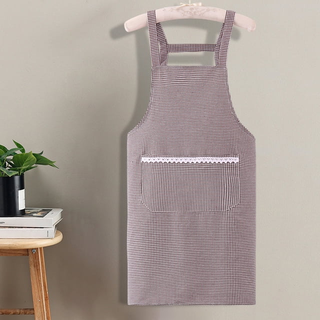 Antqov Kitchen Aprons, Apron for Cooking with 2 Pockets, Summer Canvas Apron Breathable Workwear Adult Fashion Chef Aprons for Men Women
