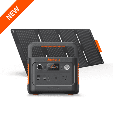 Jackery Solar Generator 240 v2(256Wh) and 40W Mini Solar Panel 2024 New Version