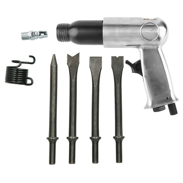 Martillo neumático de acero aleado OW190 con pala neumática y 4 cinceles. Kit de herramientas de selección neumática.