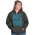 thumbnail image 3 of Best Mom Ever Cute Mothers Day Love Zip Hoodie Sweatshirt Women Brisco Brands X, 3 of 6