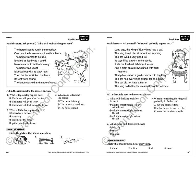 Evan-Moor Daily Reading Comprehension, Grade 1 Teaching