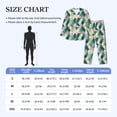 thumbnail image 4 of Naloa Flamingo Men’s Pajamas Set - Long Sleeve Button Down Sleep Shirt and Pajama Bottoms Sleepwear Set-Medium, 4 of 7