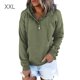 thumbnail image 4 of Minnieouse Sudadera con capucha abotonada para mujer con bolsillo, jersey de manga larga, sudadera con cordón, gorra, ropa para correr, accesorios, verde S Abrigos y chamarras Verde XXL Minnieouse AP009590-05, 4 of 6