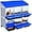 Blue, variant on Lumiparty Chicken Nesting Boxes for Laying Eggs, 10 Compartments Metal Egg Laying Boxes, with Collecting Eggs Trays, Easy to Clean, for Chickens and Ducks, Blue
