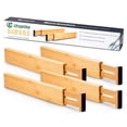 thumbnail image 3 of Separadores de cajones Utoplike Bamboo Kitchen, 4 unidades, ajustables, 3 of 7