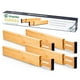 thumbnail image 4 of Utoplike 4 separadores de cajones de cocina de bambú grandes, organizadores de cajones ajustables, con resorte, funciona en cocina, aparador, baño, dormitorio, cajón, escritorio, 4 of 5