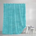 thumbnail image 3 of Vintage Aqua Blue Shower Curtains for Bathroom, Modern Farmhouse Textured Rustic Waterproof Fabric Shower Curtain, Decorative Bathroom Curtain for Bathtub, 36"x72", No Hooks Included, 3 of 9