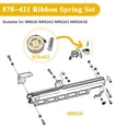 thumbnail image 3 of Paquete de 5 clavadoras HLTIT Ribbon Spring para enmarcar Hitachi NR83A, 3 of 6