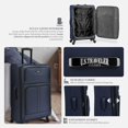 thumbnail image 4 of U.S. Traveler Anzio Softside Expandable Spinner Luggage, Burgundy, Checked-Large 30-Inch, 4 of 5