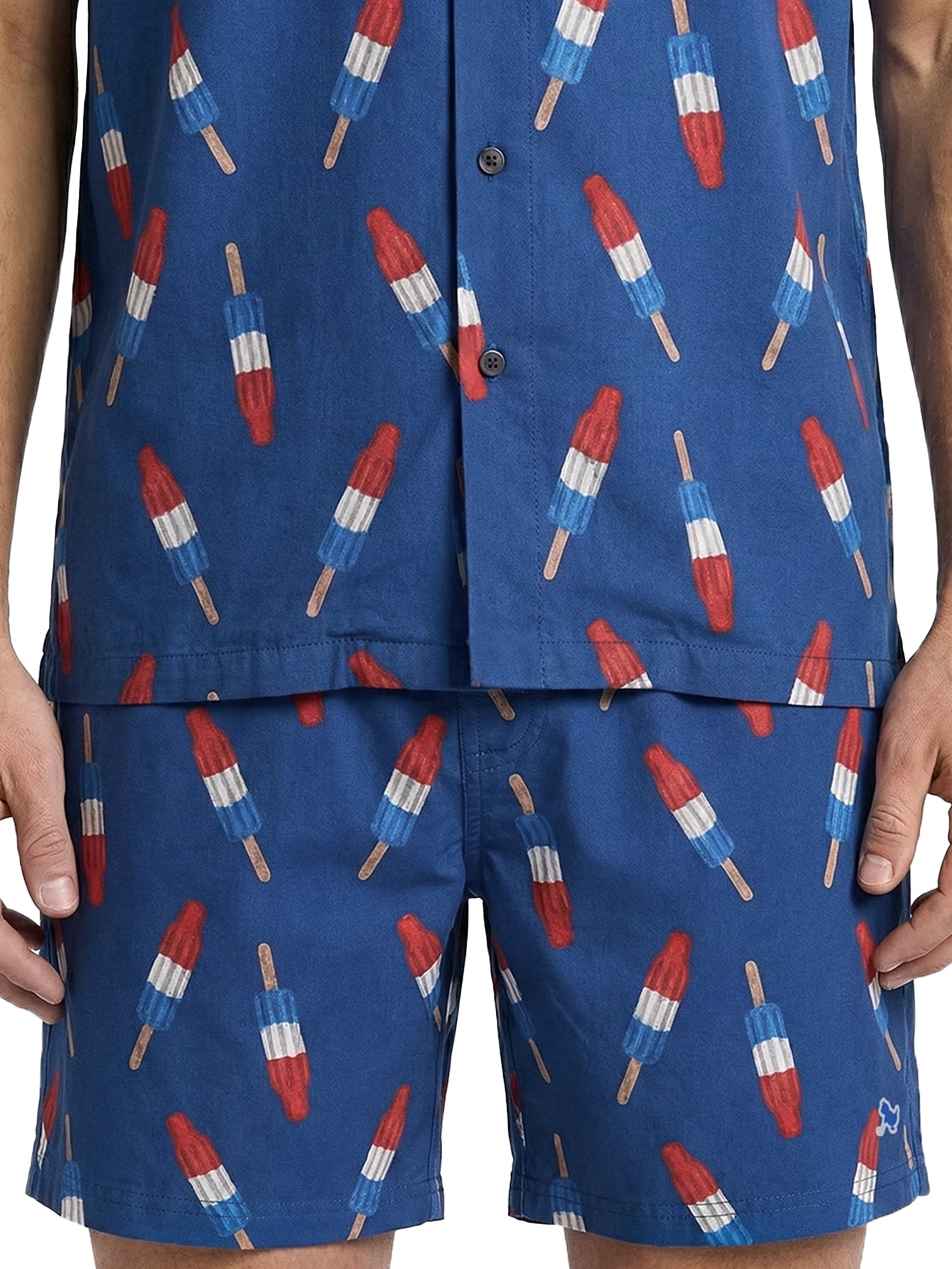 Birdie Bound Men's Printed Americana Bomb Pops Swim Trunks, Sizes S-3XL