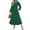 Dark Green, variant on Women's Fall Long Sleeve Maxi Dresses 2024 Casual Crew Neck Dot Tiered Flowy A Line Wedding Guest Maxi Dress plus Size Formal Long Sleeve Dress for Women Silk Dress plus Size Satin Dress Womens Wrap