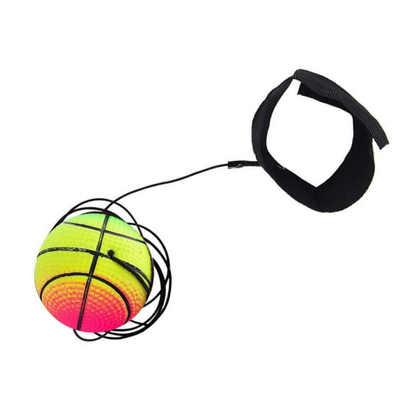lixuesong Colorful Elastic Wrist Ball Wrist Rebounds Ball Sport Ball with Wrist Strap for Exercise and Relaxation