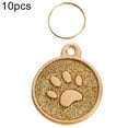 thumbnail image 2 of 10Pcs Pet Dog Cat ID Tag  Claw Engraved Collar Pendant Key Holder Bag Decor, 2 of 10