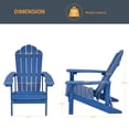 thumbnail image 2 of ACEGOSES 4 Peak HIPS Adirondack Outdoor Chairs for Patio Garden, Backyard,Patio and Indoors,Navy Blue, 2 of 5